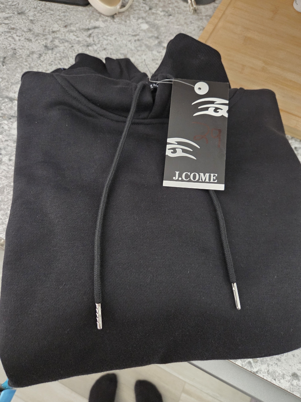 New With Tags J.Come Men's Black Pullover Hoodie 2x